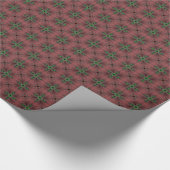Artdeco-Blume im Retro-Stil Geschenkpapier (Ecke)