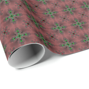 Artdeco-Blume im Retro-Stil Geschenkpapier