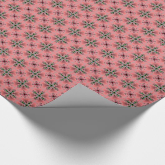 Artdeco-Blume im Retro-Stil Geschenkpapier (Ecke)