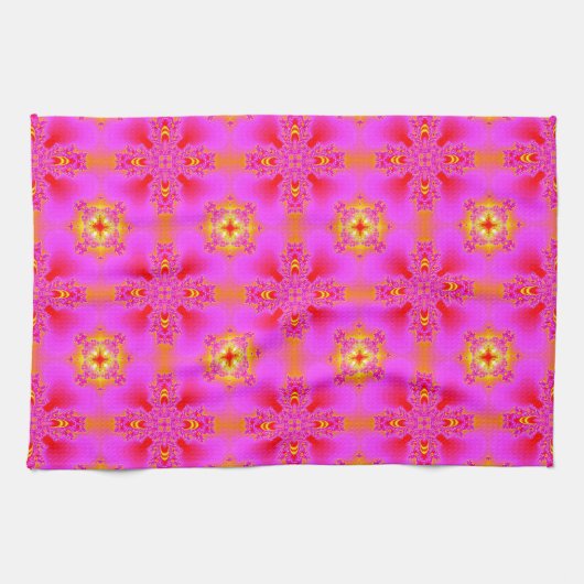 Artdeco-Blume im Retro-Stil Handtuch (Horizontal)
