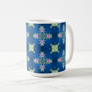 Artdeco-Blume im Retro-Stil Kaffeetasse