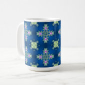 Artdeco-Blume im Retro-Stil Kaffeetasse (Vorderseite Links)
