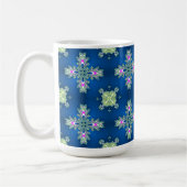 Artdeco-Blume im Retro-Stil Kaffeetasse (Links)