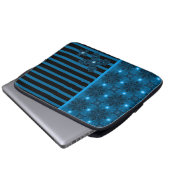 Artdeco-Blume im Retro-Stil Laptopschutzhülle (Vorne Knopf)