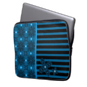 Artdeco-Blume im Retro-Stil Laptopschutzhülle (Vorderseite Links)