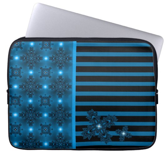 Artdeco-Blume im Retro-Stil Laptopschutzhülle (Vorderseite)