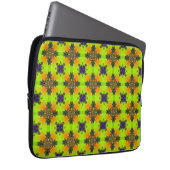 Artdeco-Blume im Retro-Stil Laptopschutzhülle (Vorne Rechts)