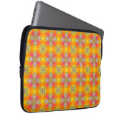 Artdeco-Blume im Retro-Stil Laptopschutzhülle (Vorne Rechts)