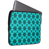 Artdeco-Blume im Retro-Stil Laptopschutzhülle (Vorne Rechts)