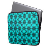 Artdeco-Blume im Retro-Stil Laptopschutzhülle (Vorderseite Links)