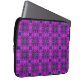 Artdeco-Blume im Retro-Stil Laptopschutzhülle (Vorne Rechts)