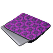 Artdeco-Blume im Retro-Stil Laptopschutzhülle (Vorne Knopf)