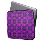 Artdeco-Blume im Retro-Stil Laptopschutzhülle (Vorderseite Links)