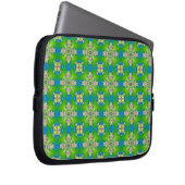 Artdeco-Blume im Retro-Stil Laptopschutzhülle (Vorne Rechts)