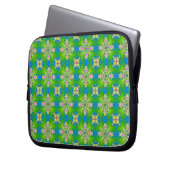 Artdeco-Blume im Retro-Stil Laptopschutzhülle (Vorderseite Links)
