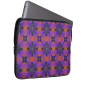 Artdeco-Blume im Retro-Stil Laptopschutzhülle (Vorne Rechts)
