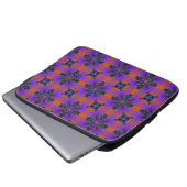 Artdeco-Blume im Retro-Stil Laptopschutzhülle (Vorne Knopf)
