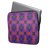 Artdeco-Blume im Retro-Stil Laptopschutzhülle (Vorderseite Links)