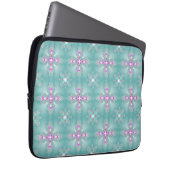 Artdeco-Blume im Retro-Stil Laptopschutzhülle (Vorne Rechts)