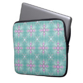 Artdeco-Blume im Retro-Stil Laptopschutzhülle (Vorderseite Links)