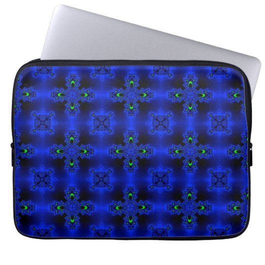 Artdeco-Blume im Retro-Stil Laptopschutzhülle (Vorderseite)