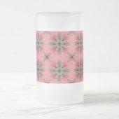 Artdeco-Blume im Retro-Stil Mattglas Bierglas (Mittel)