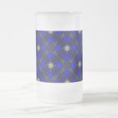 Artdeco-Blume im Retro-Stil Mattglas Bierglas (Mittel)