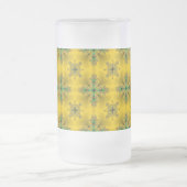 Artdeco-Blume im Retro-Stil Mattglas Bierglas (Mittel)