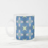 Artdeco-Blume im Retro-Stil Mattglastasse (Links)