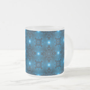 Artdeco-Blume im Retro-Stil Mattglastasse