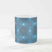 Artdeco-Blume im Retro-Stil Mattglastasse (Vorderseite Links)