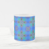 Artdeco-Blume im Retro-Stil Mattglastasse (Vorderseite Links)