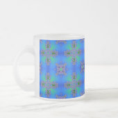 Artdeco-Blume im Retro-Stil Mattglastasse (Links)