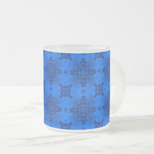 Artdeco-Blume im Retro-Stil Mattglastasse (VorderseiteRechts)