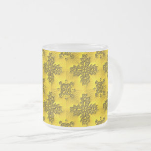 Artdeco-Blume im Retro-Stil Mattglastasse