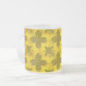 Artdeco-Blume im Retro-Stil Mattglastasse (Vorderseite Links)