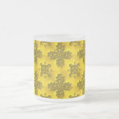 Artdeco-Blume im Retro-Stil Mattglastasse (Mittel)