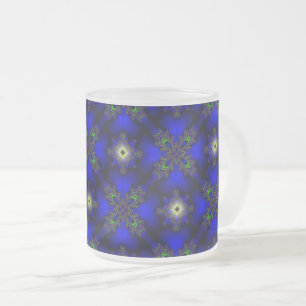 Artdeco-Blume im Retro-Stil Mattglastasse