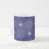 Artdeco-Blume im Retro-Stil Mattglastasse (Vorderseite Links)