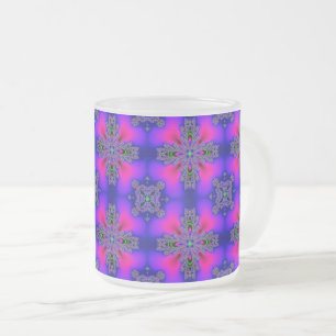 Artdeco-Blume im Retro-Stil Mattglastasse