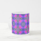 Artdeco-Blume im Retro-Stil Mattglastasse (Vorderseite Links)