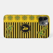Artdeco-Blume im Retro-Stil mit Monogramm Case-Mate iPhone Hülle (Rückseite (Horizontal))