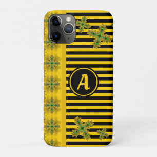 Artdeco-Blume im Retro-Stil mit Monogramm Case-Mate iPhone Hülle