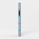 Artdeco-Blume im Retro-Stil mit Monogramm Case-Mate iPhone Hülle (Hinten/Rechts)