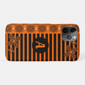 Artdeco-Blume im Retro-Stil mit Monogramm Case-Mate iPhone Hülle (Rückseite (Horizontal))