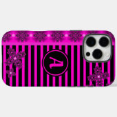 Artdeco-Blume im Retro-Stil mit Monogramm Case-Mate iPhone Hülle (Rückseite (Horizontal))