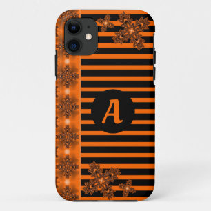 Artdeco-Blume im Retro-Stil mit Monogramm Case-Mate iPhone Hülle