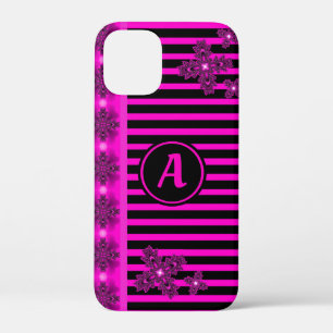 Artdeco-Blume im Retro-Stil mit Monogramm Case-Mate iPhone Hülle