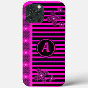 Artdeco-Blume im Retro-Stil mit Monogramm Case-Mate iPhone Hülle