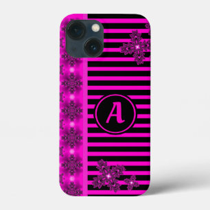 Artdeco-Blume im Retro-Stil mit Monogramm Case-Mate iPhone Hülle
